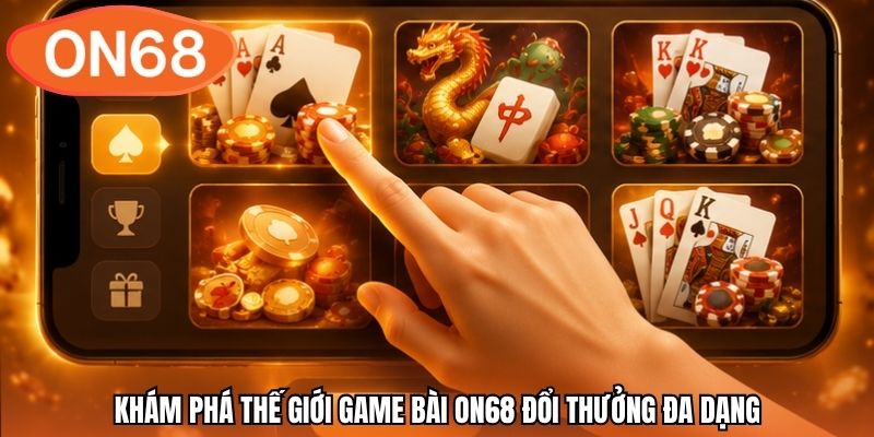 Khám phá thế giới game bài ON68 đổi thưởng đa dạng